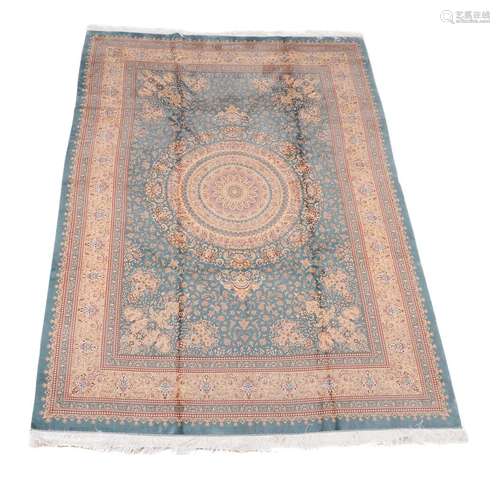 A Qum silk carpet