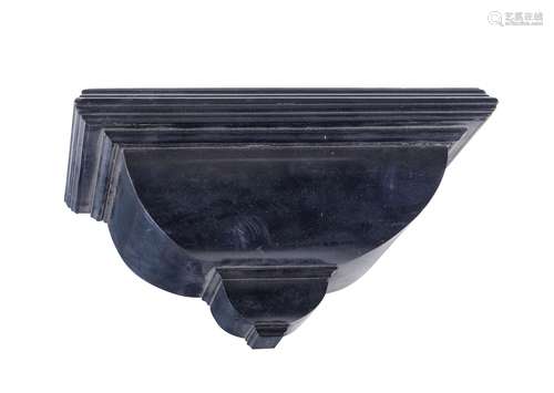 An ebonised clock bracket20th century in the late 17th century/early 18th century style