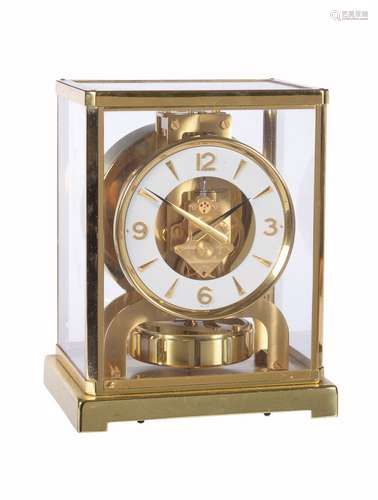 A gilt brass 'Atmos' timepiece, Jaeger-LeCoultre model 526-6, circa 1970