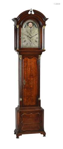 A George III oak eight-day longcase clock with moonphase, George Baddely, Newport, circa 1785