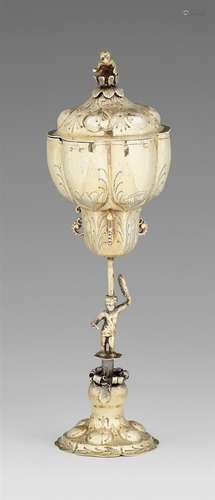 A Nuremberg silver flower chaliceSilver; gold-plated. Silver-gilt chalice with a gadrooned foot