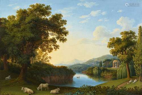 Jacob Philipp HackertLandscape with Motifs from the English Garden in CasertaOil on canvas (