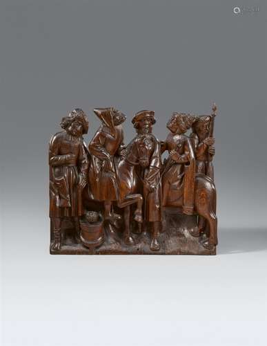 A Flemish carved wooden figure of soldiers from a crucifixion scene, 1st half 16th centuryThe