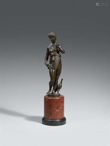 An Italian bronze figure of Juno, around 1600Chased bronze figure cast in the round and with old