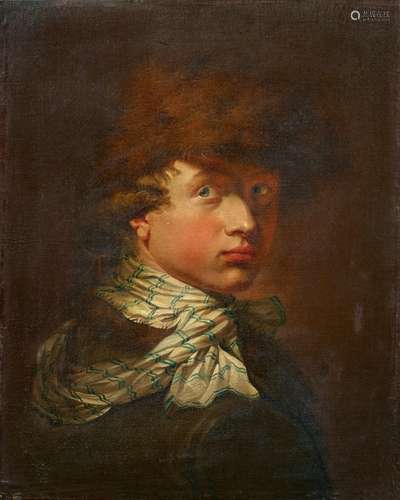 North Italian School late 18th centuryPortrait of a Young Man in a Fur CapOil on canvas (relined).