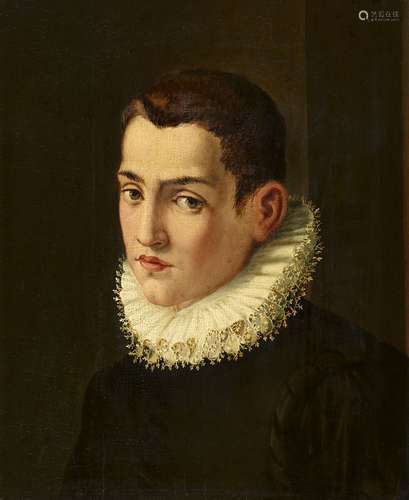 Agnolo Bronzino, attributed toPortrait of a young manOil on panel. 45.5 x 37 cm.ProvenanceThe