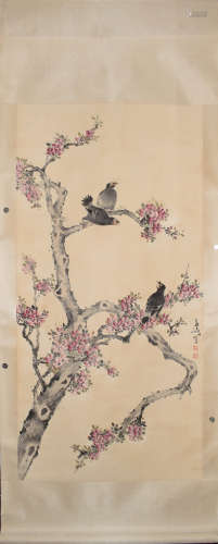 A Chinese Bird-and-Flower Painting, Wang Xuetao Mark