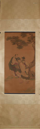 A Chinese Figure Painting, Ding Yunpeng Mark
