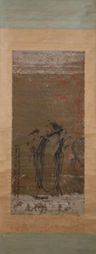 A Chinese Figure Painting, Huang Shen Mark