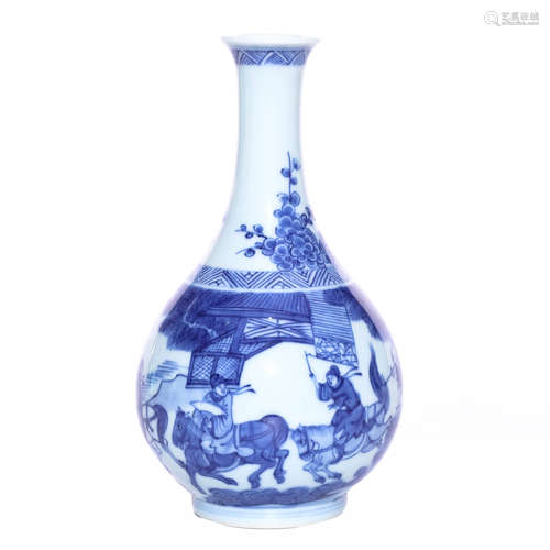 A Chinese Blue and White Porcelain Vase