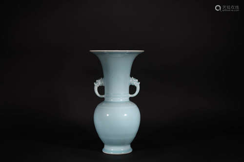 A Chinese sky blue glaze Porcelain vase