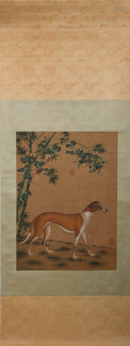 A Chinese Gog Painting, Lang Shining Mark