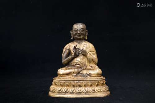 A Chinese Gilding Bronze Buddha Statue