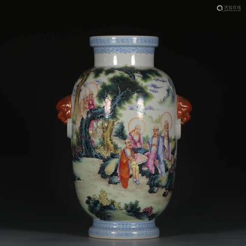 A Chinese Famille Rose Porcelain Vase