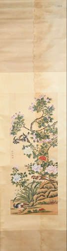 A Chinese Flower&Bird Painting, Qing Yunshui Mark