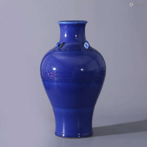 A Chinese Blue Glaze Porcelain Vase