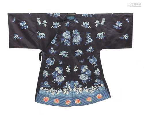 A Chinese embroidered robe,