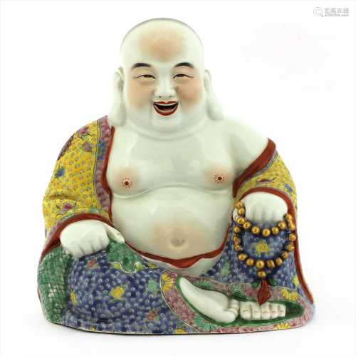 A Chinese famille rose Budai,