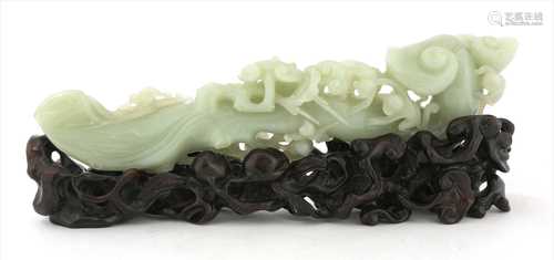 A Chinese jade carving,