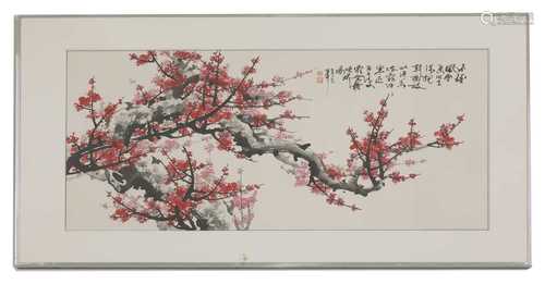 A Chinese gouache painting,