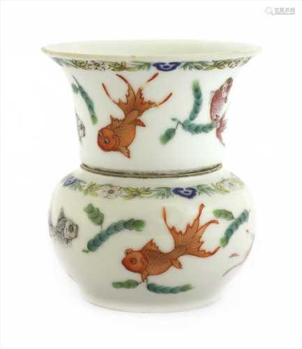 A Chinese famille rose cup and bowl,