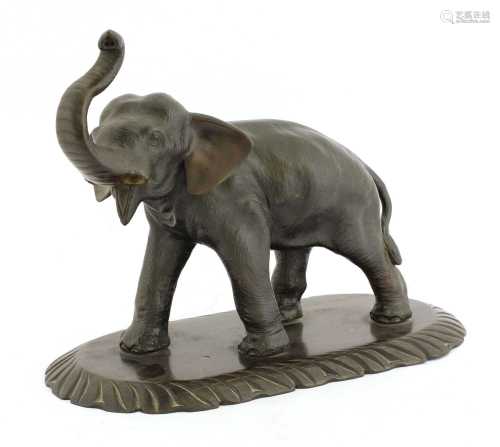 A Japanese bronze model,