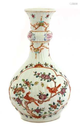 A Chinese famille rose vase,
