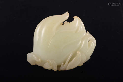 A Chinese White Jade Buddha's-hand Ornament