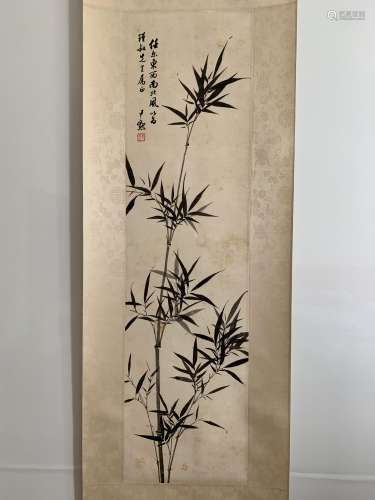 A Chinese Bamboo Painting, Shen Yinmo Mark