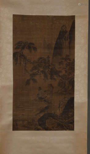 A Chinese Landscape and Figure Painting, Unknown