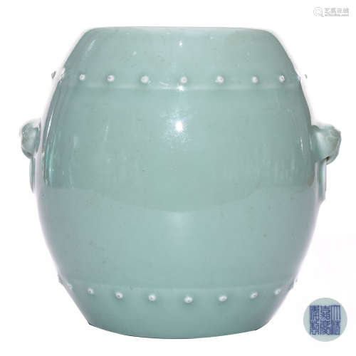 A Chinese Light Green Glazed Porcelain Jar