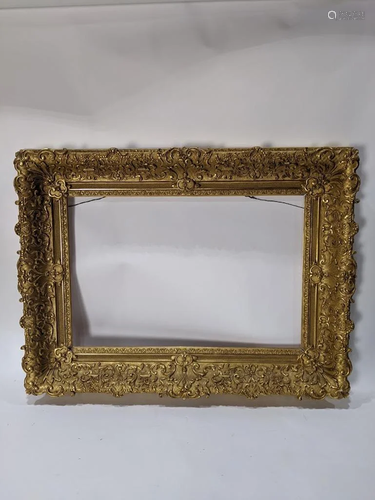 An American Victorian giltwood picture …