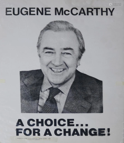 Eugene McCarthy, campaign poster