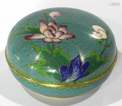 A Chinese CloisonnÃ© Box