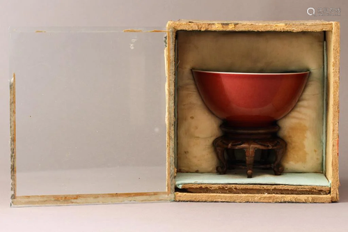 A Chinese Copper Red Porcelain Bowl