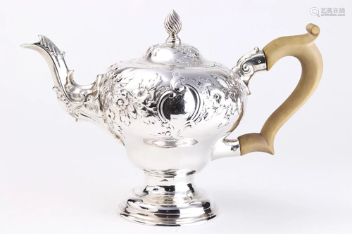 A George III sterling coffee pot, London, circa …