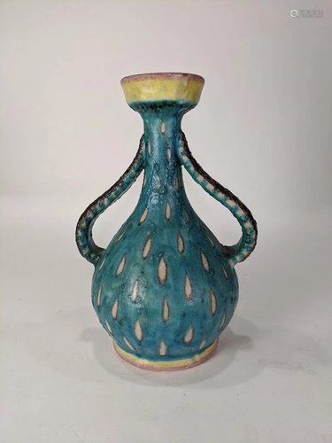 A Modern glazed earthenware vase