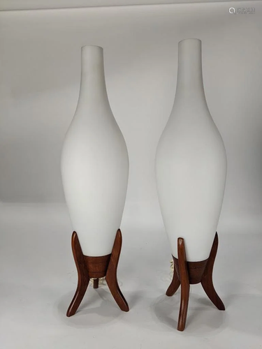 Pair of Danish Modern table lamps