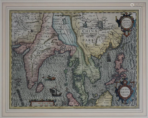 Map, Henricus Hondius the Younger