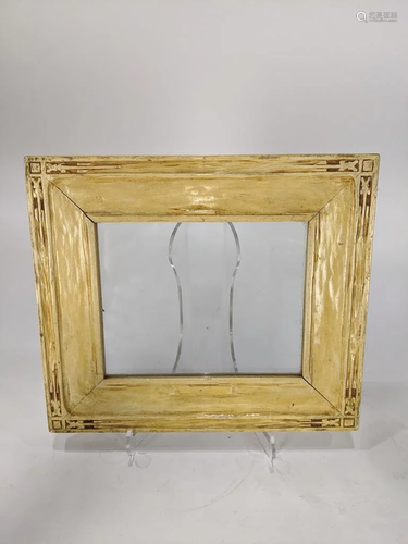 Hand-carved arts and crafts frame, Karl Sc…