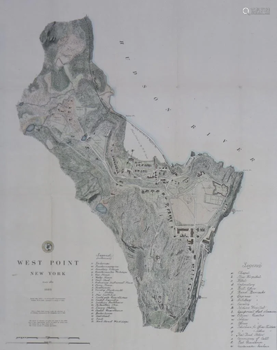 Map, H. C. Evans, West Point