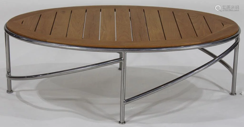 A Moderne oval occasional table