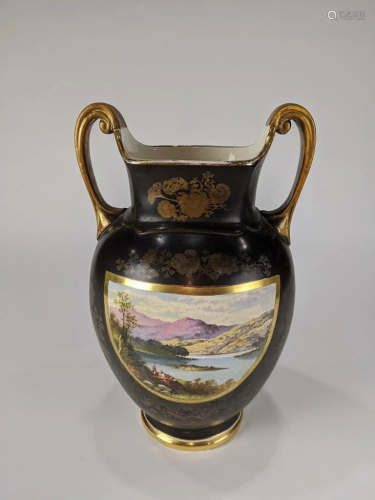 A Charles Barlow scenic urn