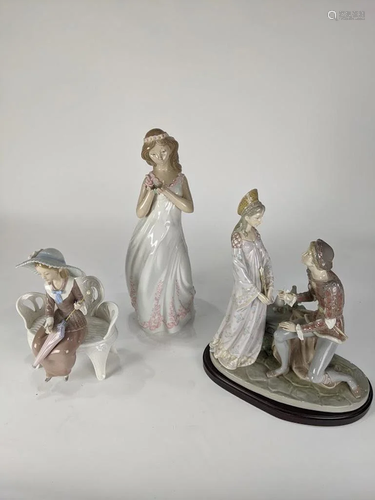 A group of Lladro figural groups