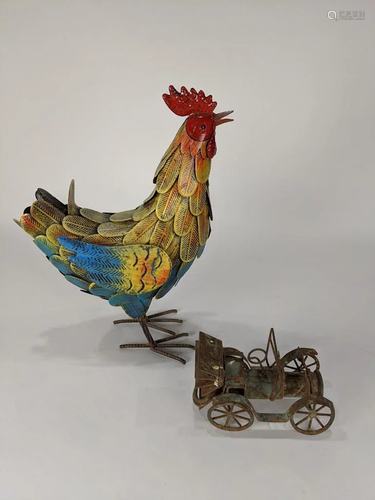 A group of Folk Art sculptures