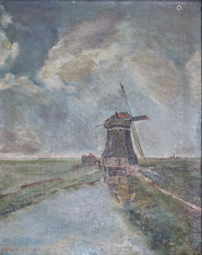 Painting, Windmill on the Marshes, 1914