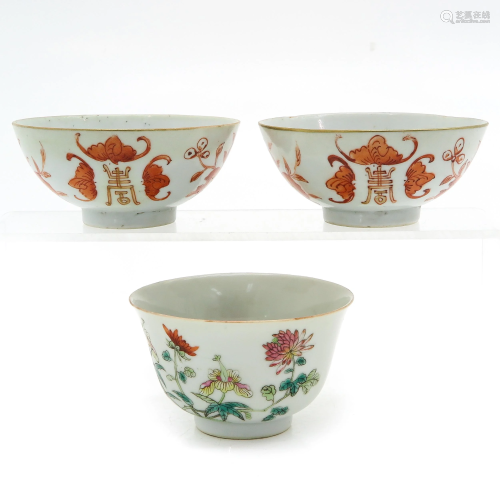 Three Chinese Bowls