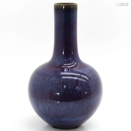 A Flambe-Glazed Bottle Vase