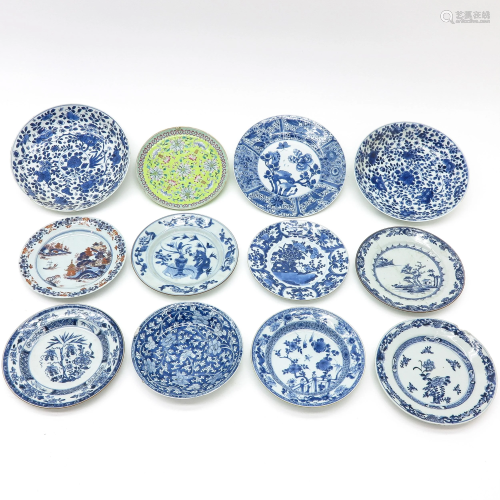 A Diverse Collection of 12 Plates