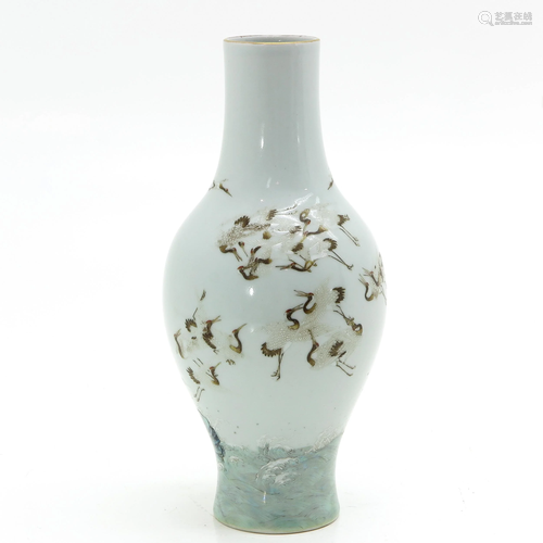 A Famille Verte Decor Vase